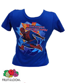 חולצת טי שירט כחול הדפס סמל סופרמן